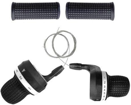 Fahrrad-Drehgriffschalter, Fahrradbremshebel, Umwerfergetriebe, 1 Paar, 3 x 7 Gänge, Fahrrad-Drehgriffschalter, Fahrradbremshebel, Fahrrad-Schalthebel, Geschwindigkeitshebel, Mountainbike-Schalthebel