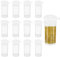 ZOCONE 12 Stück Mini Salzstreuer Plastik Salzstreuer Klein Plastik Salz und Pfefferstreuer Klein Camping Salzstreuer Deckel Reise Gewürzstreuer Camping Gewürze Set Gewürzspender mit Deckel