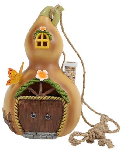 KITANDOVE Décoration De Jardin En Forme De Maison En Forme De Courge Lumière Solaire Ornement En Résine Décoration d 39 Extérieur