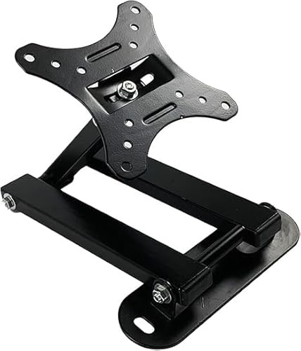 SQUADO Supporto TV da Parete Inclinabile, per Monitor LCD LED 10-32 Pollici, Staffa Montaggio a Muro, Nero