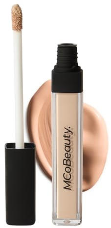 MCoBeauty Brighten & Perfect Cream Concealer - Light 2, Fair | Buildable Coverage, Under Eye Brightening, Vitamin E & Hyaluronic Acid, Vegan & Cruelty Free