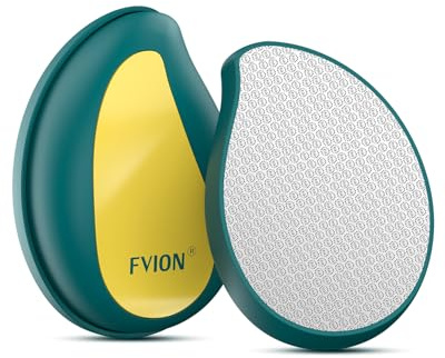 FVION Nano Glass Foot File for Callus Removal – Gentle Foot Pumice Stone with Cover, Portable Dead Skin Foot Scrubber, Portable Pedi Egg Foot Care Tool – Green