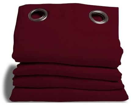 Moondream DecibelControl™ 3en1 Cortina Antirruido | Aislamiento Acústico | Térmico Invierno+Verano | 100% Opaca | Tecnología patentada | Fabricada en UE | Ollaos | Rojo MC330 | 135An x 250Al cm