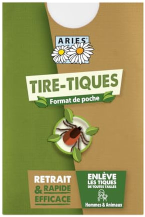 ARIES ZK1 Zeckenkarte für Menschen, Hunde und Katzen - praktisches Taschenformat, 6 x 9 cm