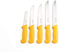 Shov Coltello da macellaio, coltello da cucina, coltello da macellaio, 5 pezzi, in acciaio inox, qualità professionale