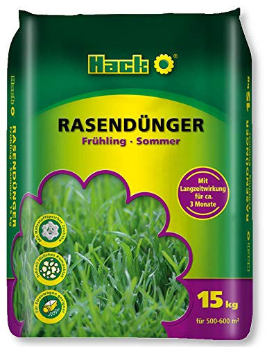 Hack Rasendünger 15 kg Frühlings- und Sommerrasendünger Langzeitdünger