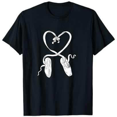 Ballet Shoes Ballet Dancer Heart Valentines Day Gift Dancing T-Shirt