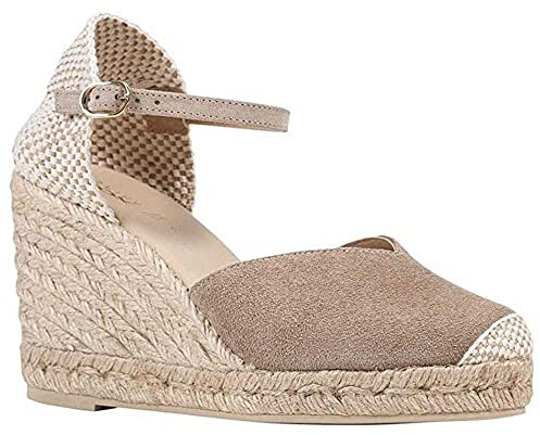 Geox Sandalo da donna D Gelsa A Wedge, beige., 37 EU