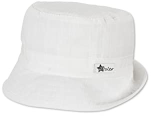 Sterntaler Unisex Fischerhut im Leinenlook - Baby Kopfbedeckung für den Sommer, aus Baumwolle - Beige, Größe 47
