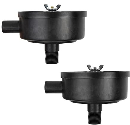 Filtro Compresor Aire Silenciador Accesorios, 1/2PT 20mm Rosca Macho Filtro Silenciador Admisión Negro Filtros Compresor Reemplazo para Compresor de Aire 2 Piezas