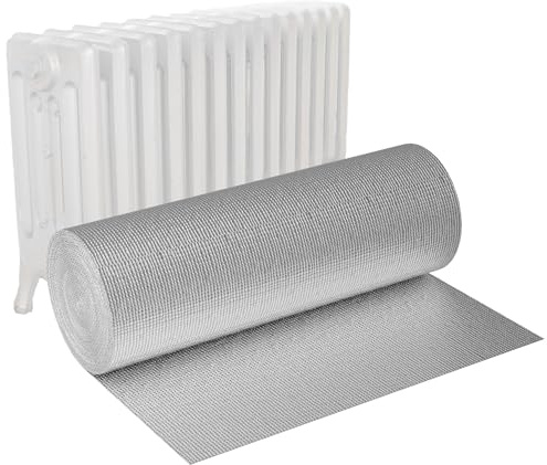 NAIZY Film Isolant Double Feuille à Bulles en Aluminium 0,6 x 5 m - Pour Toit et Fenêtre - Isolation Thermique et Protection Contre le Froid