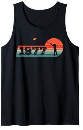 Jahrgang 1977 Tontauben Geburtstagsshirts Tontaubenschießen Tank Top