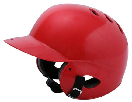 Perfeclan Casco de bateo de béisbol para niños, Casco de Softball de Doble oído para al Aire Libre, Deportes, Partido, niños niños niñas, Rojo