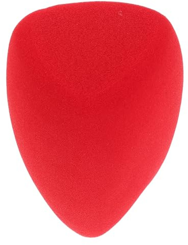 SEWACC Filtro Antipop para Micrófono de Mano, Cubierta de Esponja Antiviento Triangular Roja, Protector de Micrófono de Estudio para Grabación, Karaoke y Uso en Escenarios Profesionales