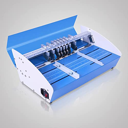 Máquina de plegado eléctrica, máquina de plegado 3 en 1, perforadora de papel con metal resistente, multifunción para archivos y fotos