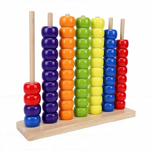 Juego de Apilamiento de Colores, Juego de Rompecabezas de Combinación de Colores, Educativo de Madera, Desafío de Patrones Rápidos, Resolución de Problemas y Entrenamiento