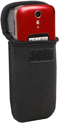 USA Gear Estuche para Teléfono Celular para Personas Mayores - Presilla para Cinturón, Diseño de Neopreno Duradero, Interior Antiarañazos - Compatible con Nokia 105, Uleway gsm, Artfone CS181, y mas