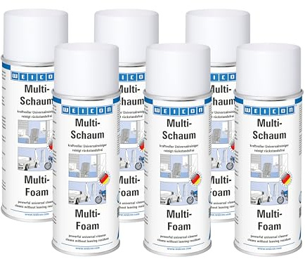 WEICON Multiskum 400 ml | Skumrengöring för dynor, skivor, plast och metall | set om 6