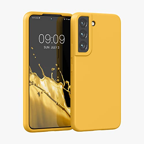 kwmobile Handyhülle für Samsung Galaxy S10 Plus / S10+ Hülle - Case Silikon - Kabelloses Laden - Schutzhülle Cover in Mango