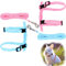 Kaninchengeschirr Leine Verstellbare Kaninchen Geschirr Hasengeschirr Haustier KaninchenKätzchen, Hunde, Kaninchen, Meerschweinchen 2 Stück(Blau Pink)