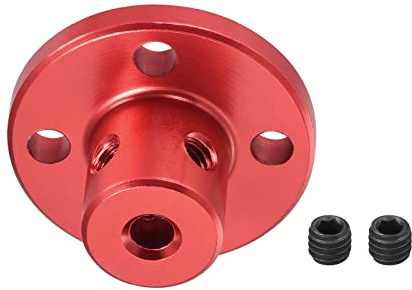 DMiotech 3mm Interno Diametro H13xD10 Flange Accoppiamento Connettore Rigido Guide Albero Supporto Accoppiatore Albero Accoppiamento con Viti per Fai-da-Te RC Modello Motori Red
