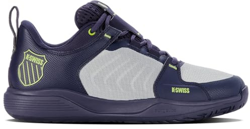K-Swiss Performance Ultrashot Team, Scarpe da Tennis Uomo, Peacoat/Gray Violet/Lime Green, 42.5 EU