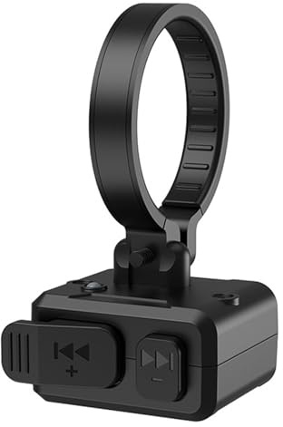 Pulsante multimediale Bluetooth wireless IPX6 Telecomando impermeabile per manubrio della bici del motociclo Supporto per manubrio Siri Voice Assistant Telecomando wireless ricaricabile per iPhone