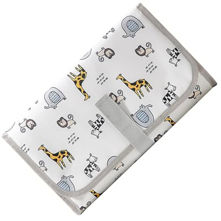 Rrlihjgu Cambiador para Pañales | Cambiador Portátil para Pañales con Bolsillo para Toallitas,Accesorios de Viaje de Secado Rápido para Padres Madres Niña Niño Avionera Guardería Camping