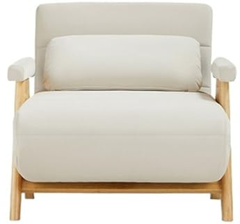 Modern Konvertibel bäddsoffa, multifunktionell sovfåtölj, fällbar for lägenhet, studentboende Sovfåtölj(Vit)