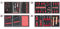 KS Tools 714.0241 Material-241 Werkzeug 4 Schubladen für Werkstattwagen