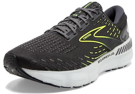 Brooks Men's Glycerin Gts 20 Running Shoe, Ebony White Nightlife, 9.5 UK