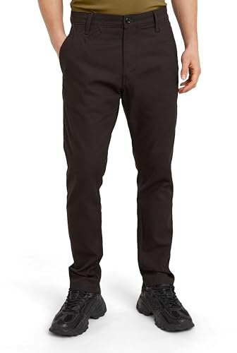 G-STAR Bronson 2.0 Slim Chino, Pantaloni Uomo, Nero (Dk Black D21038-d305-6484), 33W / 32L