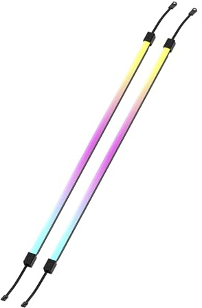 CORSAIR LS430 Aurora RGB Ljuslister 430mm – 2x Magnetiska Diffuserade Individuellt Adresserbara RGB LED-Remsor – +5V ARGB Header eller CORSAIR iCUE Controller – ARGB till iCUE 3-Stifts Adapterkabel