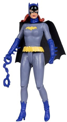 McFarlane Toys - DC Retro Batgirl (Gris/Azul) (Batman 66' Comic) Figura de acción de 6 Pulgadas