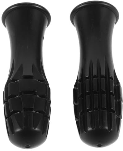 KICHOUSE 1 Paar Kickergriff Fußballmaschine Kickerbälle ersetzen Griffe für Kickertische Tischfußballspiel Kickertischteile Tischfußballgriff Tischfußballzubehör Kicker Zubehör PVC Black