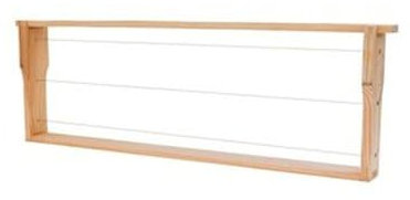 30x Deutsch Normalmaß Rähmchen DNM Rähmchen 2/3 FLACH mit Hoffmann-Seiten 394 x 159 mm Honigraum