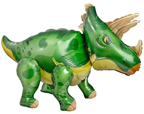 Globo Foil Dinosaurio 3D - 91 x 54,5 cm (36) - Decoración para Cumpleaños - Fiesta Temática}