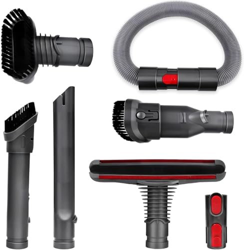 7 in 1 Zubehör-Set Ersatzteile für Dyson V7 V8 V10 V11 V15 Handstaubsauger, Ersatz Bürste kompatibel mit Dyson Staubsauger, für Zuhause, Büro, Autositze