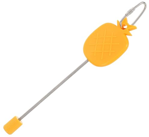 Hohopeti Tenedor de Fruta para Loros Acero Inoxidable para Jaulas Grandes y Pequeñas Soporte Multiuso para Frutas Verduras y Maíz Fácil Limpieza y Diseño Elegante para Alimentación Aves