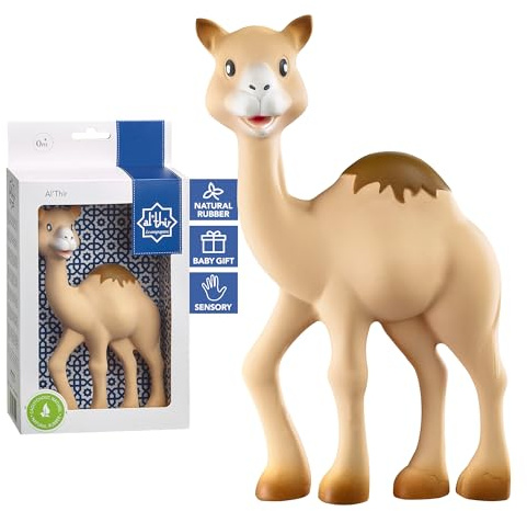 Sophie la Girafe Al'Thir le Dromadaire 18 cm Sifflet Bébé Dès la Naissance