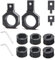 SKUNTUGUANG 2 Stück drehbare 20-50 mm Offroad-Lichtleiste vertikale Rohrschelle Universal Dachrollkäfighalter LED Arbeitslampe Montagehalterung Kit Schwarz