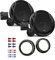 JBL Club 6500C Lautsprecher mit Einbauset passend für VW Volkswagen Passat Variant (3B/3BG) 1997-2005 Türen vorne/hinten 360 Watt 165mm 2 Wege Kompo Auto KFZ PKW Boxen