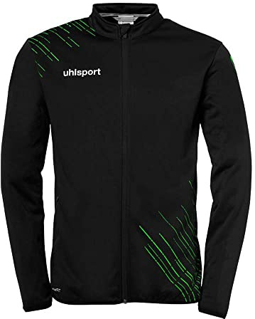 uhlsport Homme Score 26 Classic Jacke Veste D'entraînement Légère Sweat-shirt Demi-saison, Noir/vert Fluo, XL EU
