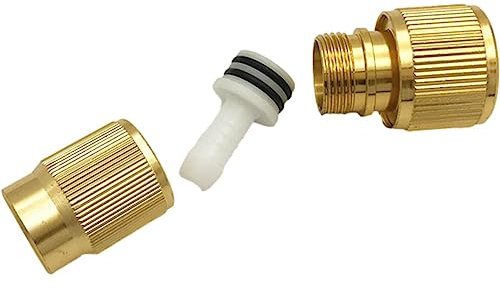 Rianpesn Manguera jardín | Conector rápido para Manguera Agua | Conector rápido aleación Aluminio, Accesorios conexión rápida Rosca Fina, Conector