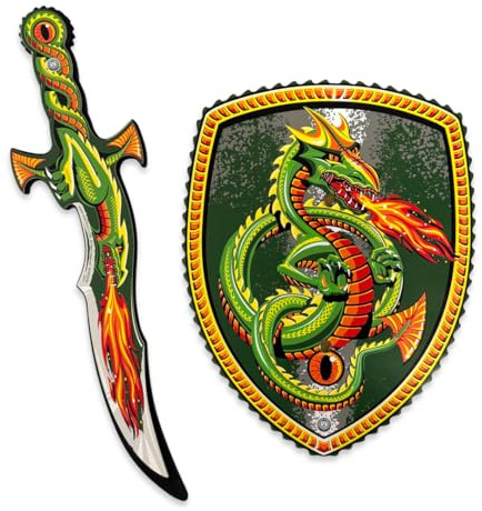 Liontouch - Dragon Slayer Foam Sword & Shield Set For Kids - Age 3+