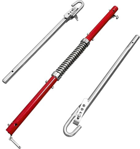 PRIJESSE Auto Abschleppstange 1,9m mit Federdämpfung für PKW, Anhängerkupplung und Traktor, Max. Zugkraft 3000kg, Robuste Abschlepphilfe für sichere Transporte