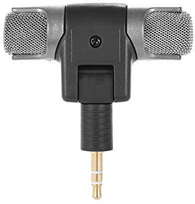 Microfono stereo esterno con cavo adattatore da 3,5 mm a USB per Hero 3 3+ 4 e AEE Sports Action Camera