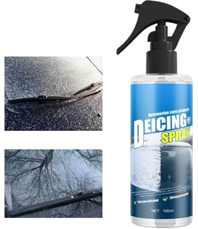 Spray antigelo per parabrezza, 100 ml, per rimuovere rapidamente la neve e lo sbrinamento del parabrezza, per auto, camion, SUV, neve, ghiaccio, finestre, parabrezza in vetro
