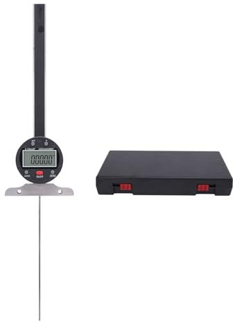 Digital djupmätare hög precision 0,150 mm 0,6 tum räckvidd 0,001 mm noggrannhet LCD-skärm elektroniskt djupmätinstrument för ingenjörer tekniker legerat stål rostfritt