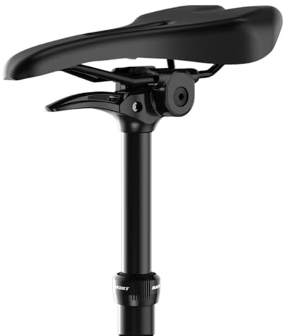 SAFORT SD78H-SUS Dropper Seatpost with Suspension, Lever-Actuated Height Adjustable Seat Post for Bicycle/EBIKE, 450mm Length (31.6 mm)